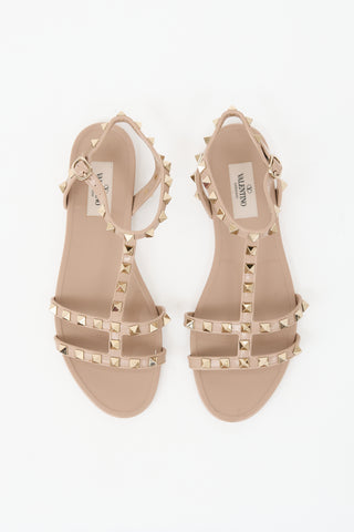 Valentino Rubber Rockstud Sandal