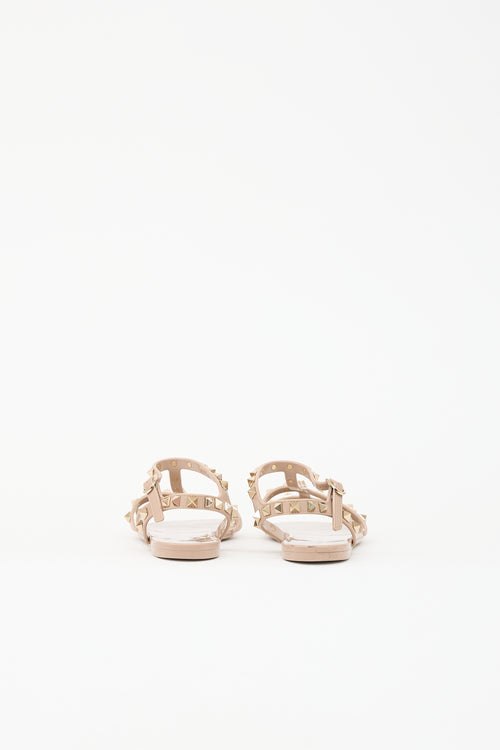 Valentino Rubber Rockstud Sandal