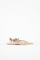 Valentino Rubber Rockstud Thong Sandal