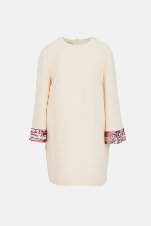 Valentino Sequin Cuff Dress