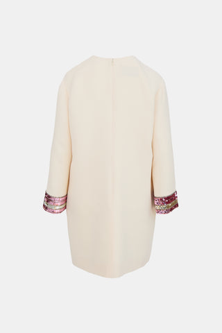 Valentino Sequin Cuff Dress