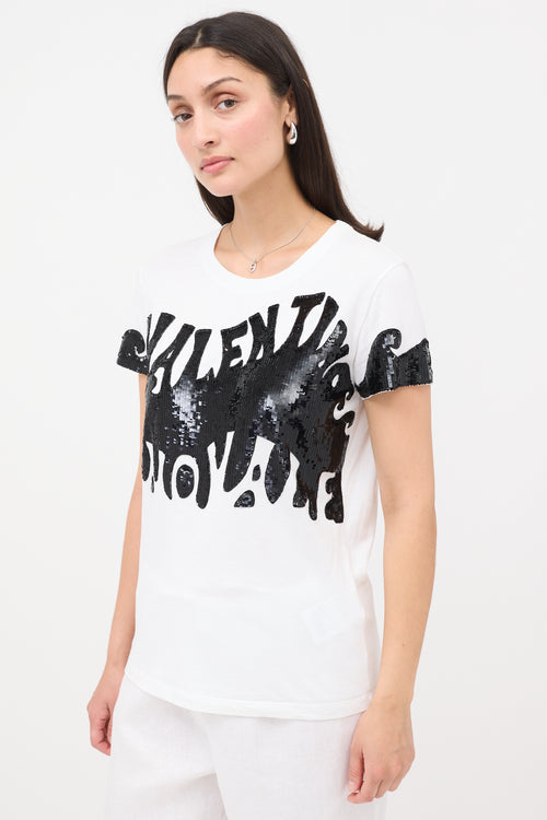 Valentino Sequin Logo T-Shirt