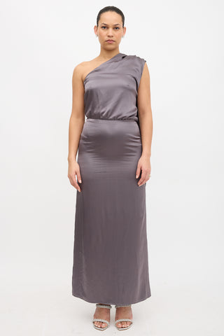 Valentino Silk Drape Dress