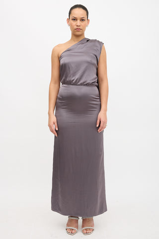 Valentino Silk Drape Dress