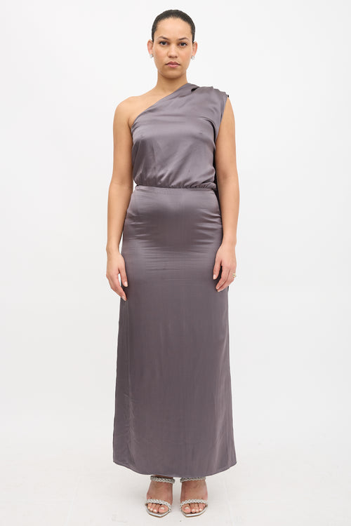 Valentino Silk Drape Dress