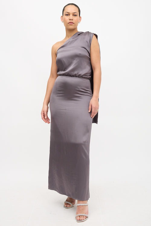 Valentino Silk Drape Dress