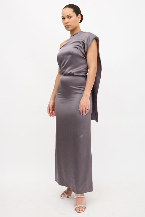 Valentino Silk Drape Dress