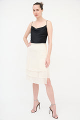 Valentino Silk Layered Skirt