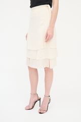 Valentino Silk Layered Skirt