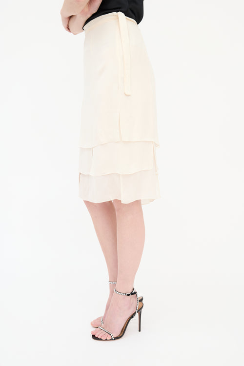 Valentino Silk Layered Skirt