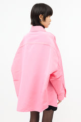 Valentino Silk Oversized Shirt Jacket