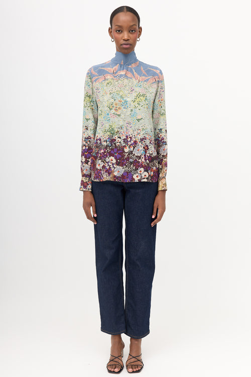 Valentino Silk Floral Blouse