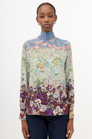 Valentino Silk Floral Blouse