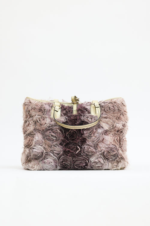 Valentino Silk Rosier Tote Bag