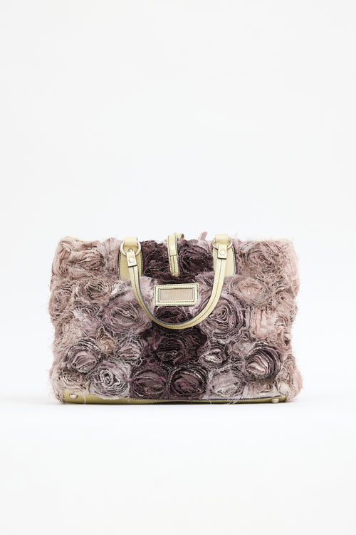Valentino Silk Rosier Tote Bag