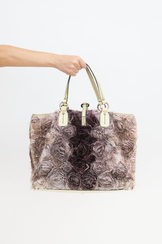 Valentino Silk Rosier Tote Bag