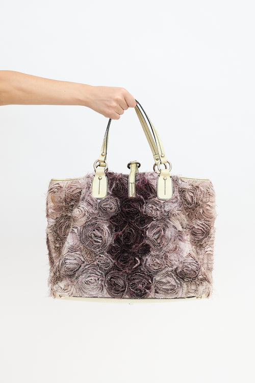 Valentino Silk Rosier Tote Bag