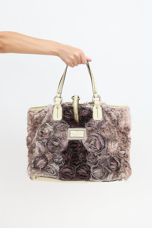 Valentino Silk Rosier Tote Bag