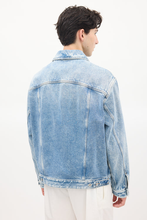 Valentino Stone Wash VLogo Denim Jacket