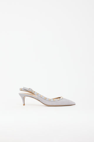 Valentino Suede Rockstud Heel
