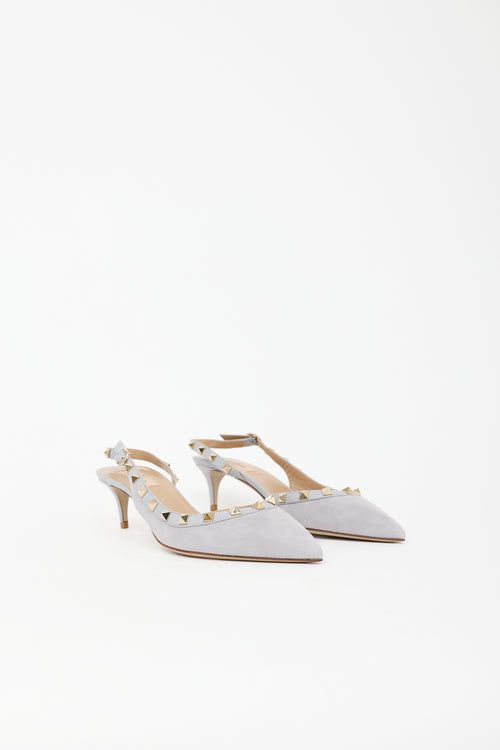 Valentino Suede Rockstud Heel