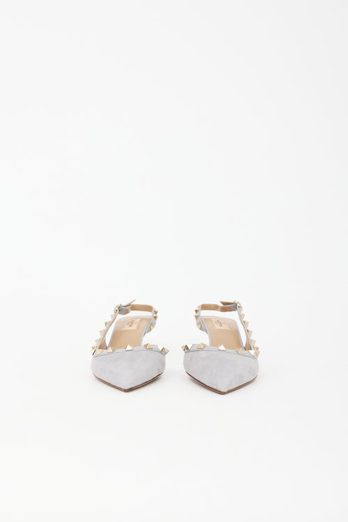 Valentino Suede Rockstud Heel