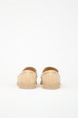 Valentino Suede Leisure Flows Rockstud Loafer