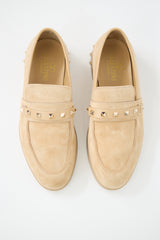 Valentino Suede Leisure Flows Rockstud Loafer