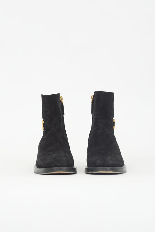 Valentino Suede VLogo Boot