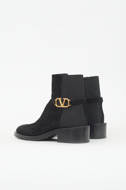 Valentino Suede VLogo Boot