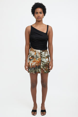 Valentino Tie Dye Cargo Skirt