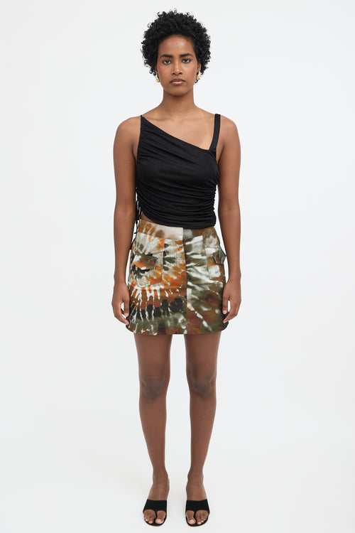 Valentino Tie Dye Cargo Skirt