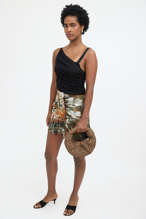 Valentino Tie Dye Cargo Skirt