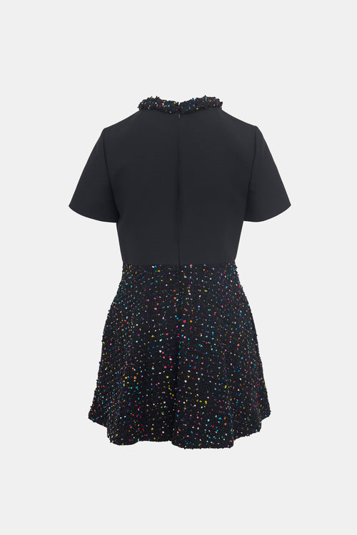 Valentino Tweed Panelled Dress