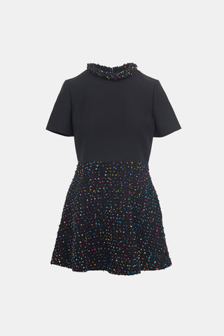 Valentino Tweed Panelled Dress