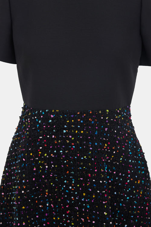 Valentino Tweed Panelled Dress