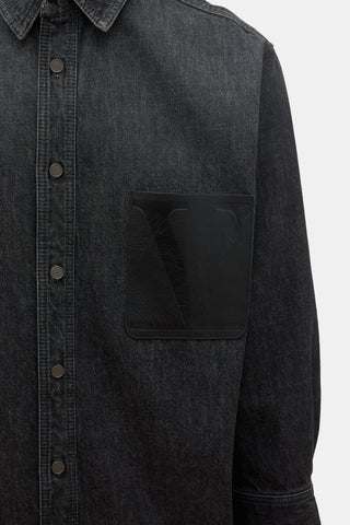 Valentino VLogo Denim Shirt