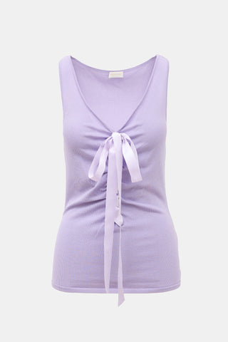 Valentino Vintage Knit Lace Up Top