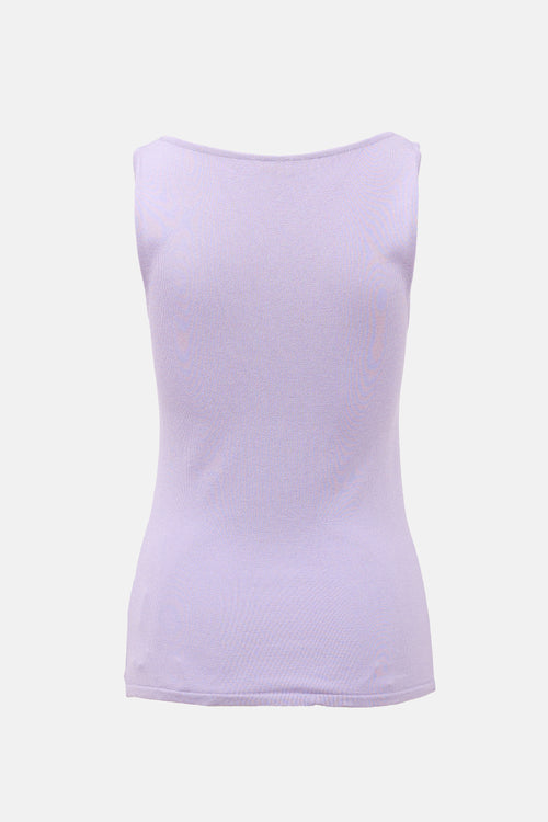 Valentino Vintage Knit Lace Up Top