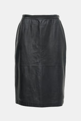 Valentino Vintage Leather Midi Skirt