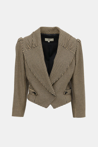 Valentino Vintage Wool Patterned Jacket