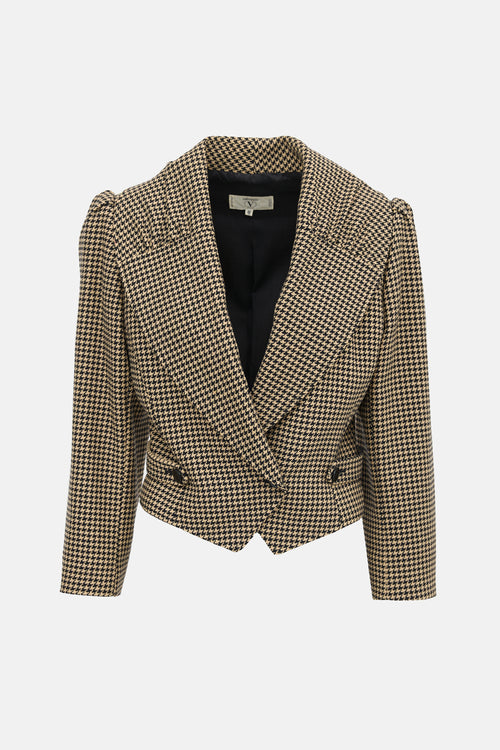 Valentino Vintage Wool Patterned Jacket
