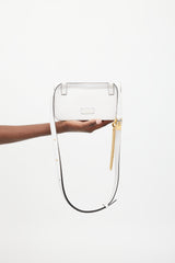 Valentino White Leather Vsling Belt Bag