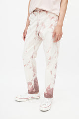 Valentino White & Pink Acid Wash Trouser