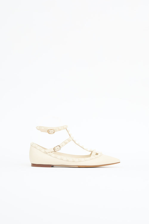 Valentino Rockstud Cage Flat