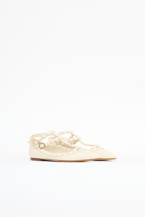 Valentino Rockstud Cage Flat