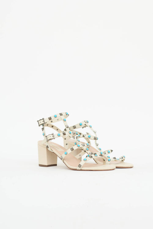 Valentino Rockstud Cage Sandal