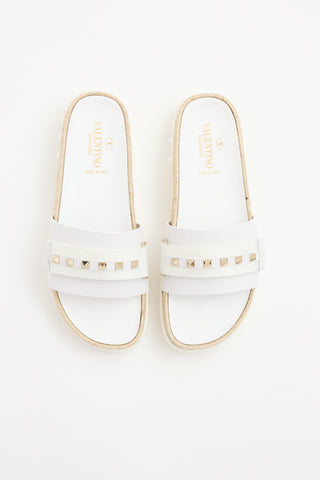 Valentino Rockstud Strap Slide
