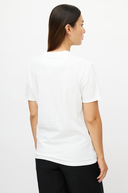 Valentino White V Logo T-Shirt