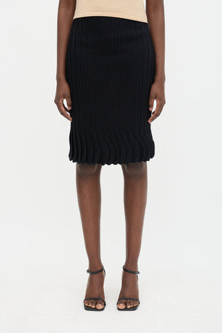 Valentino Winter 2008 Wool Gore Skirt